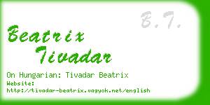 beatrix tivadar business card